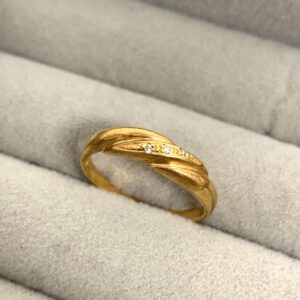 K18 メレダイヤ付きリング