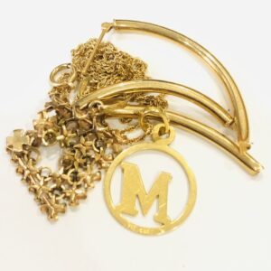 K18 ネックレス、ピアス