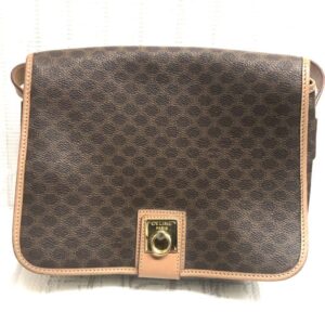 CELINE マカダム柄 ショルダーバッグ