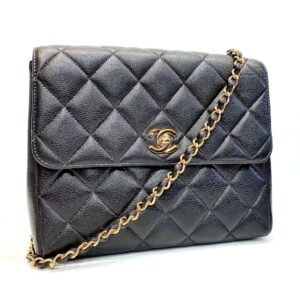CHANEL シャネル マトラッセ キャビアスキン チェーン バッグ