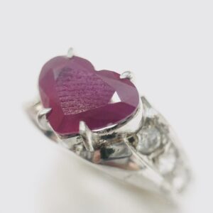 K14 WG 2.41ct ルビー リング