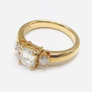 K18  リング 1ct  ダイヤモンド