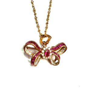 ルビー付き ペンダントトップ K18