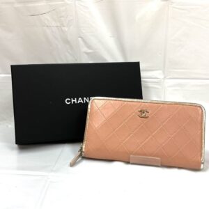 CHANEL シャネル マトラッセ ラウンドファスナー 長財布