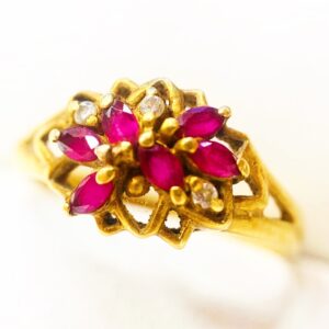 K18(18金)ルビーリング