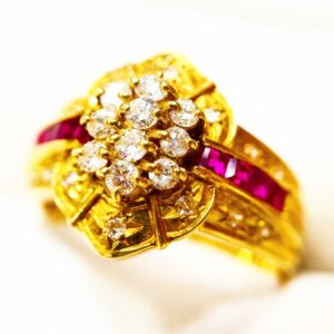 K18（18金）メレダイヤ/メレルビーリング