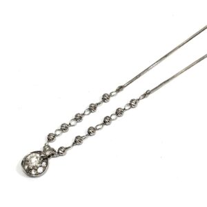 K18WG 18金 ホワイトゴールド ダイヤモンドネックレス