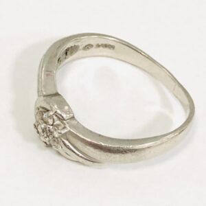 Pt850 リング ジュエリー アクセサリー メレダイヤ