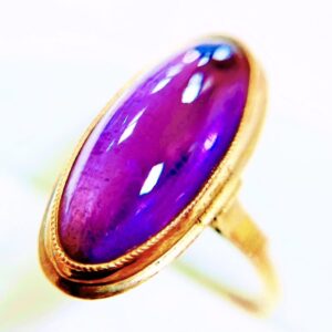 K18(18金)　石付き　リング