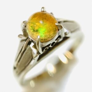 K14WG オパール付きリング