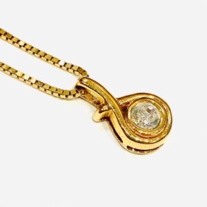 ダイヤモンド ネックレス 0.25ct K14