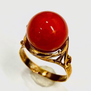 珊瑚リング 5ct K18