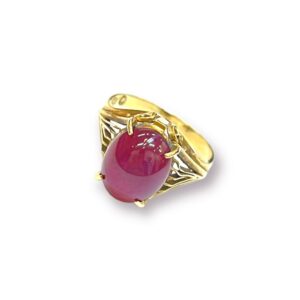 K18 スタールビー リング