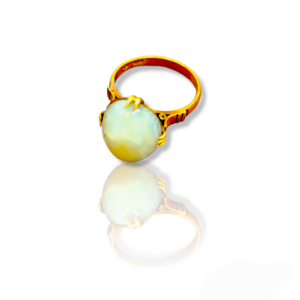 K18 ホワイトオパール リング
