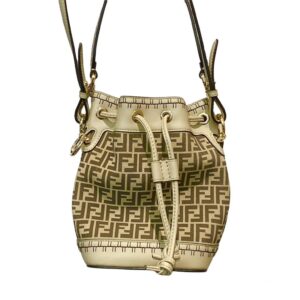 FENDI モン トレゾール ズッカ柄 ベージュ 2way