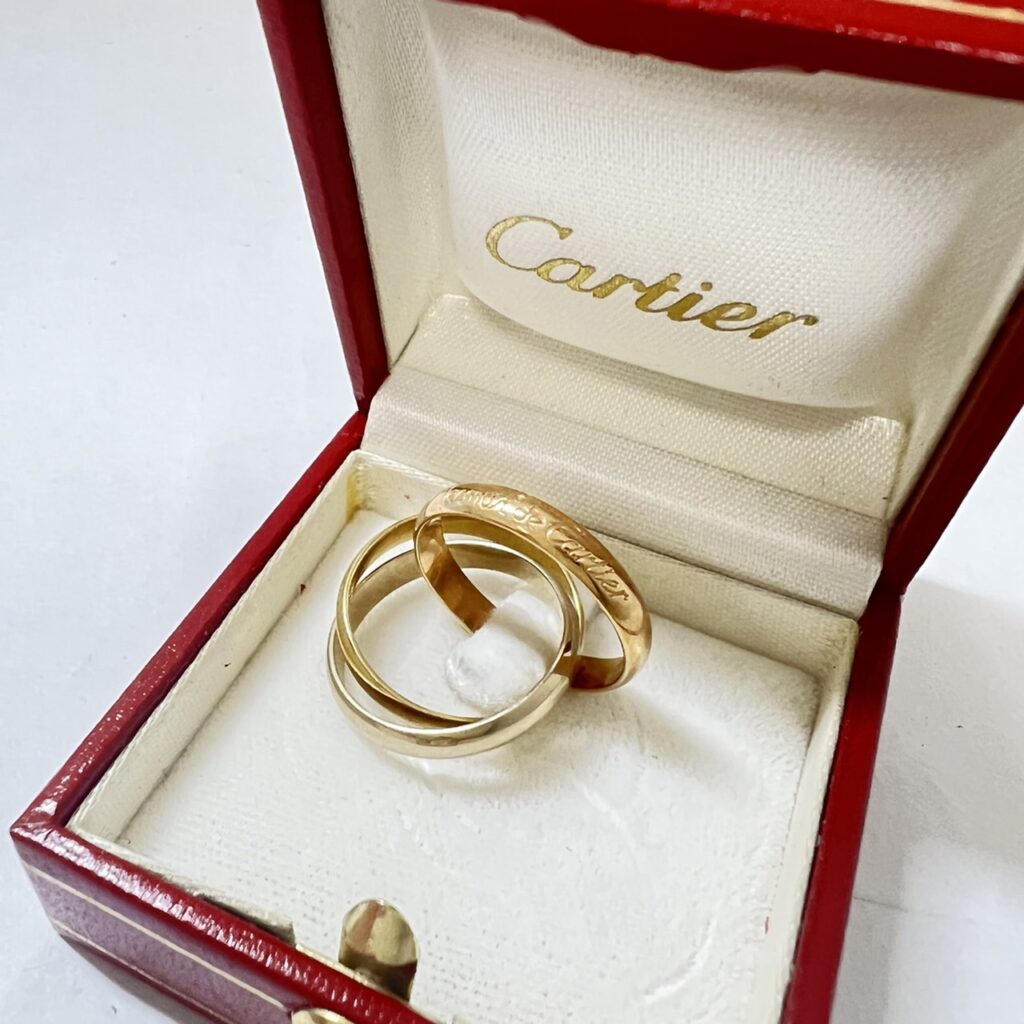 Cartier カルティエ 3連リングK18 トリニティ