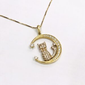 K18(18金) 0.4ct メレダイヤ付きトップ ネックレス