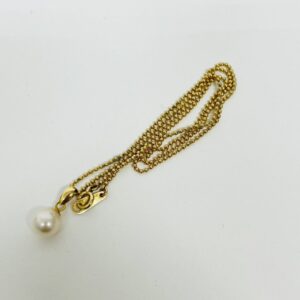 K18 パール付ネックレス