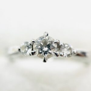 Pt900 ダイヤ0.25ct付き リング