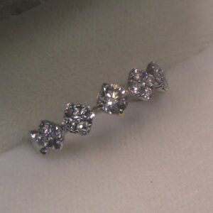 K18WG ダイヤ付きリング