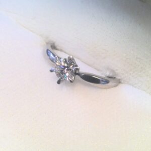 Pt900ダイヤ付きリング