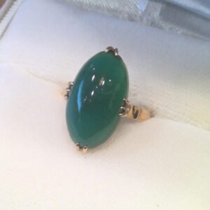 K18トルマリン付きリング