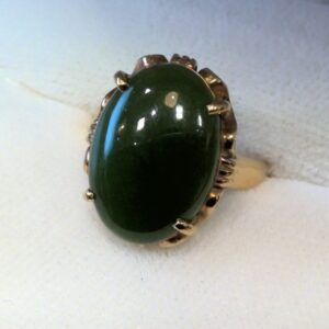 K18 トルマリン付きリング