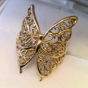 K18 メレダイヤ付きリング