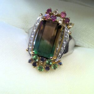 K18Pt900プラチナベースリング