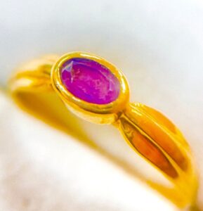 K18　アメジスト　リング