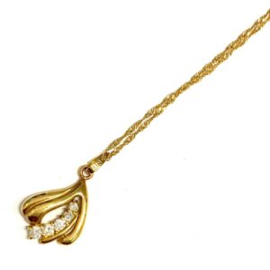 K18 18金 メレダイヤ ネックレス