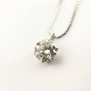 K18WG 0.25ctダイヤ ネックレス