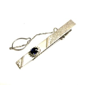 Pt900 プラチナ サファイア ネクタイピン