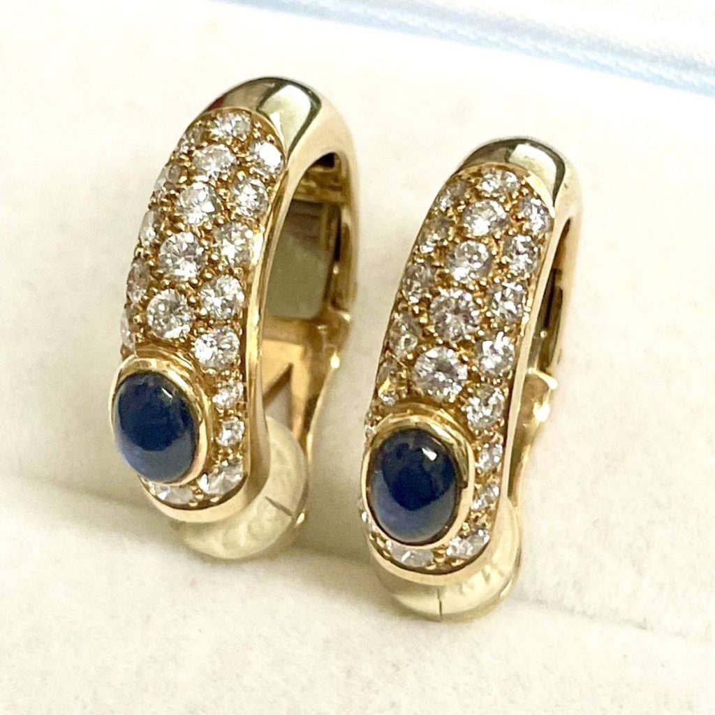 Cartier ミミ サファイア パヴェダイヤ イヤリングの買取実績 | 買取  