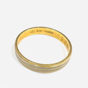 K18.Pt850　コンビリング