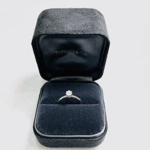 ティファニー Pt950 ダイヤモンド0.41Ct リング