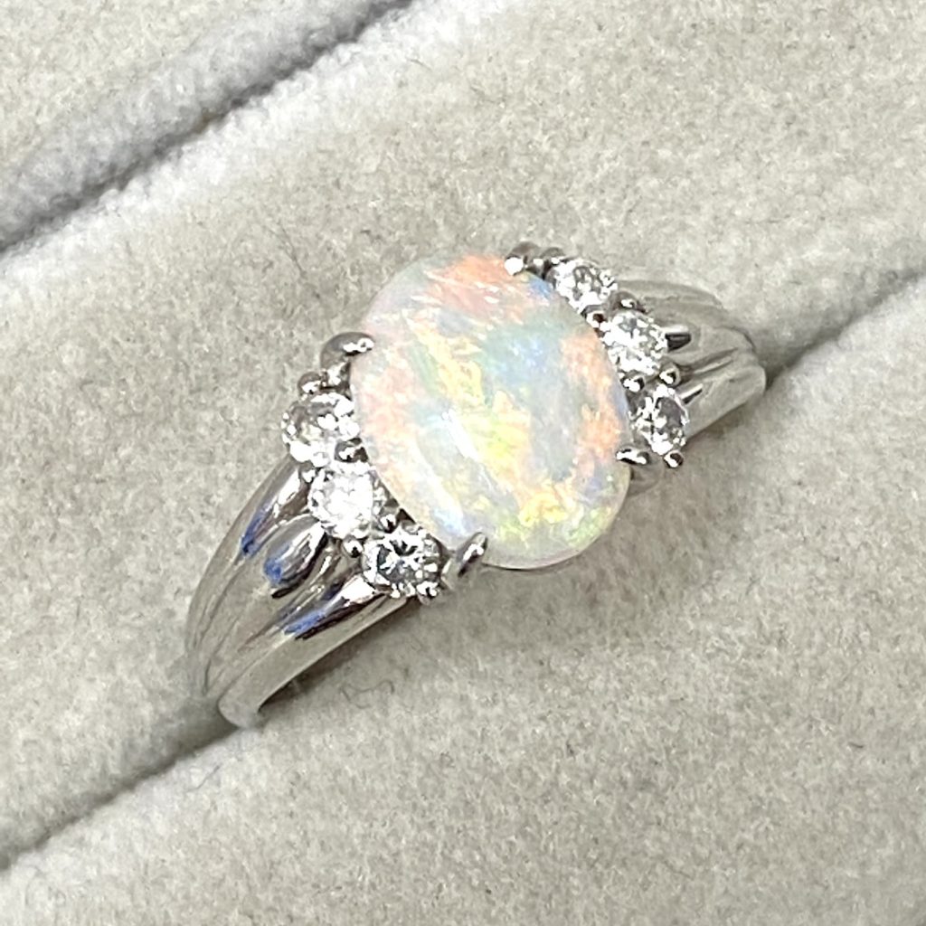 Pt900 プラチナ900 オパール リングの買取実績 | 買取専門店さすがや