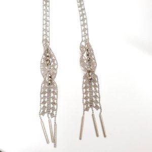 ラリエット WG18 Pt900 ホワイトゴールド プラチナ