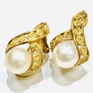 K18 パールイヤリング