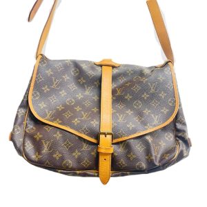 LOUIS VUITTON ルイヴィトン ソミュール35 モノグラム MALLETIRE マルティエ刻印 ショルダーバッグ FH8911