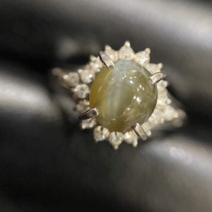 Pt900 クリソベリルキャッツアイ  2.31ct プラチナリング