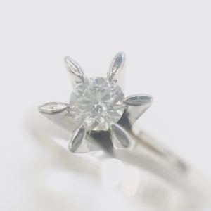 Pt900 プラチナ ダイヤモンド 0.22Ct リング