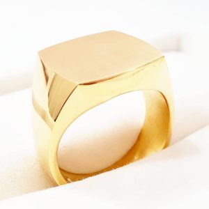 純金 印台 リング