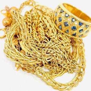 K18 サファイア リング ネックレス ゴールドアクセサリーおまとめ