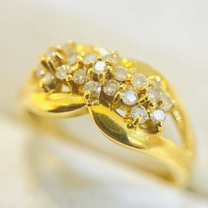 K18 メレダイヤ リング