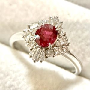 Pt900　ルビーリング