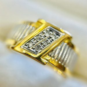 K18 PT900 メレダイヤリング