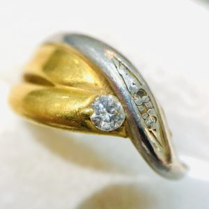 K18PT850 メレダイヤリング