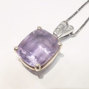 Pt850/K18 アメジスト ネックレス