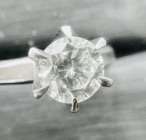 Pt900 ダイヤモンド付き リング アクセサリー